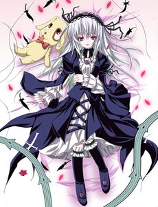 Rating: Safe Score: 0 Tags: 1girl bed_sheet boots cross cross_moline detached_collar dress feathers flower frilled_sleeves frills from_above full_body gothic_lolita hairband image inverted_cross kunkun latin_cross lolita_fashion lolita_hairband long_hair long_sleeves looking_at_viewer lying on_back parted_lips petals pink_eyes red_eyes rose rose_petals rozen_maiden sen_(astronomy) silver_hair solo suigintou wings User: admin