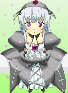 Rating: Safe Score: 0 Tags: 1girl :o auto_tagged black_dress blush dress flower frills gothic_lolita green_background hairband image lolita_fashion lolita_hairband long_hair long_sleeves looking_at_viewer petals purple_eyes rose rose_petals silver_hair sitting solo suigintou User: admin