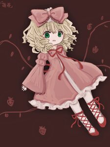 Rating: Safe Score: 0 Tags: 1girl auto_tagged blonde_hair bow cross-laced_footwear dress full_body green_eyes hair_bow hina_ichigo hinaichigo image long_sleeves looking_at_viewer open_mouth pantyhose pink_bow pink_dress puffy_sleeves red_footwear shoes short_hair solo white_legwear User: admin