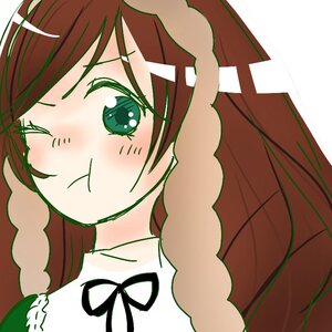 Rating: Safe Score: 0 Tags: 1girl bangs blush braid brown_hair closed_mouth green_eyes hong_meiling image long_hair looking_at_viewer neck_ribbon ribbon simple_background solo suiseiseki twin_braids User: admin
