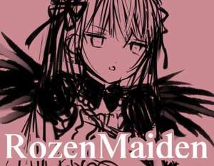Rating: Safe Score: 0 Tags: 1girl akemi_homura akuma_homura bow character_name choker english_text hair_ribbon image kaname_madoka long_hair looking_at_viewer monochrome ribbon simple_background solo suigintou two_side_up User: admin