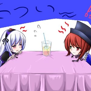 Rating: Safe Score: 0 Tags: !? 2girls blush cup drinking_straw flying_sweatdrops frills hairband hat heterochromia image kotatsu long_hair multiple_girls pair red_eyes souseiseki suigintou table User: admin