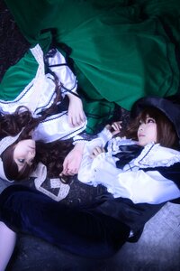 Rating: Safe Score: 0 Tags: 2girls brown_hair crossdressing dress frills long_hair lying multiple_cosplay multiple_girls red_eyes shirt suiseiseki tagme User: admin