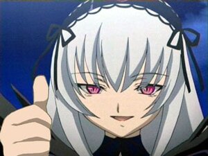 Rating: Safe Score: 0 Tags: 1girl :d bangs black_ribbon close-up dress hair_ribbon hairband image long_hair long_sleeves looking_at_viewer open_mouth ribbon silver_hair smile solo suigintou User: admin