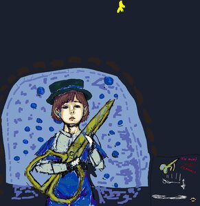 Rating: Safe Score: 0 Tags: 1girl brown_hair bug butterfly dress hat image insect short_hair solo souseiseki water User: admin