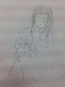 Rating: Safe Score: 0 Tags: 1girl closed_eyes image long_hair long_sleeves monochrome sketch smile solo suigintou traditional_media User: admin
