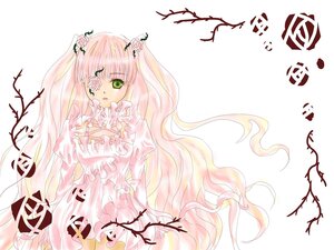 Rating: Safe Score: 0 Tags: 1girl blonde_hair dress flower frills gradient_hair green_eyes hair_flower hair_ornament image kirakishou long_hair long_sleeves looking_at_viewer pink_hair plant puffy_sleeves solo thorns very_long_hair vines white_background User: admin