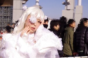 Rating: Safe Score: 0 Tags: 1girl blurry building city day depth_of_field eyepatch kirakishou lips long_hair long_sleeves outdoors parted_lips photo sitting solo white_hair User: admin