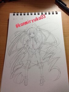 Rating: Safe Score: 0 Tags: 1girl dress frills image long_hair monochrome photo shinku sketch solo standing traditional_media very_long_hair User: admin