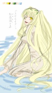 Rating: Safe Score: 0 Tags: 1girl barefoot blonde_hair image kirakishou long_hair looking_at_viewer looking_back see-through solo very_long_hair yellow_eyes User: admin
