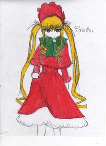 Rating: Safe Score: 0 Tags: 1girl blonde_hair blue_eyes bonnet bow bowtie capelet dress green_bow image long_hair long_sleeves looking_at_viewer photo red_capelet red_dress shinku sidelocks simple_background solo standing traditional_media twintails very_long_hair User: admin