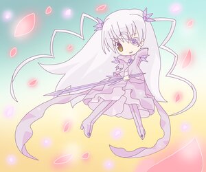 Rating: Safe Score: 0 Tags: 1girl :d auto_tagged barasuishou blue_eyes cherry_blossoms chibi dress flower flower_eyepatch full_body heterochromia holding holding_weapon image long_hair long_sleeves looking_at_viewer mirai_(sugar) open_clothes open_mouth petals pink_dress polearm rose_petals rozen_maiden scythe silver_hair smile solo standing very_long_hair weapon yellow_eyes User: admin