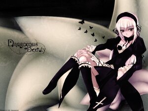 Rating: Safe Score: 0 Tags: 1girl auto_tagged boots bug butterfly doll_joints dress frills hairband image insect joints knee_boots kneehighs long_hair long_sleeves looking_at_viewer puffy_sleeves rose sitting solo suigintou User: admin