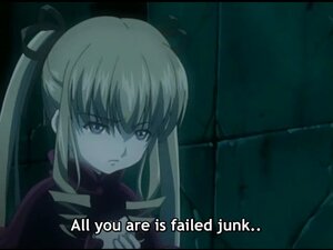 Rating: Safe Score: 0 Tags: 1girl bangs blonde_hair closed_mouth english_text expressionless hair_ribbon image letterboxed long_hair looking_at_viewer ponytail ribbon shinku sidelocks solo upper_body User: admin