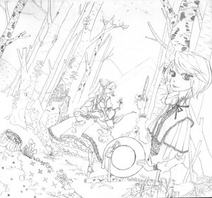 Rating: Safe Score: 0 Tags: braid greyscale hat hat_removed headwear_removed image izayoi_sakuya knife lineart monochrome pair short_hair souseiseki suiseiseki User: admin