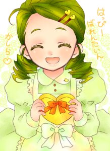 Rating: Safe Score: 0 Tags: 1girl :d ^_^ ahoge apron blush bow bowtie closed_eyes dress frills gift green_dress green_hair hair_ornament hairclip heart holding holding_gift image juliet_sleeves kanaria long_sleeves open_mouth puffy_sleeves smile solo valentine User: admin
