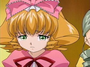 Rating: Safe Score: 0 Tags: 1girl blonde_hair bow dress drill_hair frills frown green_eyes hair_bow hina_ichigo hinaichigo image pink_bow ribbon simple_background solo tears User: admin