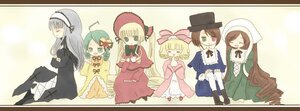Rating: Safe Score: 0 Tags: blonde_hair blue_dress blue_eyes bonnet bow brown_hair closed_eyes dress green_dress green_hair hat head_scarf hina_ichigo image kanaria long_hair long_sleeves multiple multiple_girls pink_bow shinku short_hair sisters smile souseiseki suigintou suiseiseki tagme User: admin