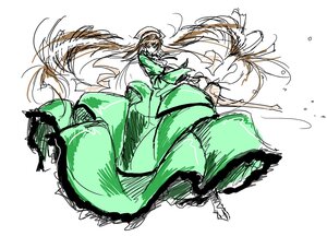 Rating: Safe Score: 0 Tags: 1girl hat image long_hair long_sleeves pokemon_(creature) sketch solo suiseiseki very_long_hair white_background User: admin