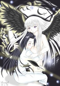 Rating: Safe Score: 0 Tags: angel angel_wings black_hair black_wings closed_eyes feathered_wings feathers halo hug image kakizaki_megu long_hair purple_eyes solo suigintou very_long_hair white_hair wings User: admin