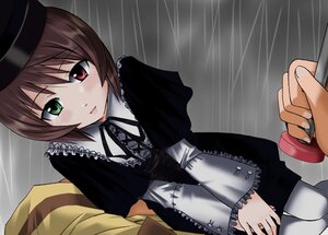 Rating: Safe Score: 0 Tags: 1girl blush brown_hair dress frills green_eyes hat heterochromia image long_sleeves looking_at_viewer out_of_frame pantyhose pov rain red_eyes short_hair siblings sisters solo solo_focus souseiseki suiseiseki top_hat User: admin