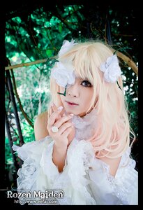 Rating: Safe Score: 0 Tags: 1girl blonde_hair blue_eyes dress flower hair_flower hair_ornament kirakishou lace letterboxed lips long_hair nail_polish parted_lips solo upper_body veil white_dress white_hair User: admin