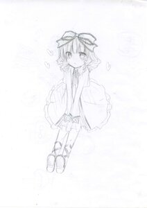 Rating: Safe Score: 0 Tags: 1girl bloomers blush bow dress eyebrows_visible_through_hair flying_sweatdrops full_body hair_bow hinaichigo image looking_at_viewer monochrome shoes short_hair sleeveless sleeveless_dress solo standing striped User: admin