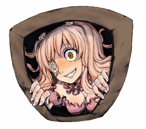 Rating: Safe Score: 0 Tags: 1girl bad_id bad_pixiv_id breasts cleavage crazy_eyes dress eyepatch fingernails frills grin hands hanging_breasts hat image kirakishou long_hair medium_breasts nail_polish onoguru orange_eyes pink_hair pink_nails rozen_maiden smile solo twintails yellow_eyes User: admin