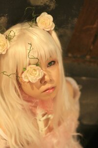 Rating: Safe Score: 0 Tags: 1girl bangs flower glasses green_eyes hair_ornament kirakishou lips long_hair looking_at_viewer pink_hair pink_rose portrait rose solo white_flower white_rose yellow_flower yellow_rose User: admin