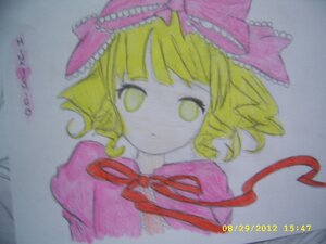 Rating: Safe Score: 0 Tags: 1girl artist_name blonde_hair bow hinaichigo image looking_at_viewer neck_ribbon photo pink_bow ribbon short_hair solo traditional_media yellow_eyes User: admin