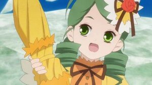 Rating: Safe Score: 0 Tags: 1girl :d drill_hair flower green_eyes green_hair hat hat_flower image kanaria open_mouth ribbon rose smile solo twin_drills User: admin