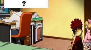 Rating: Safe Score: 0 Tags: 1boy blonde_hair bonnet chair computer curtains hat hinaichigo image indoors long_hair multiple_girls pair sakurada_jun shinku siblings sitting table User: admin