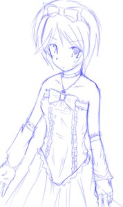 Rating: Safe Score: 0 Tags: 1boy bare_shoulders bow dress elbow_gloves gloves hair_bow image jewelry monochrome necklace short_hair solo souseiseki striped wedding_dress User: admin
