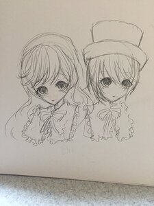 Rating: Safe Score: 0 Tags: 2girls blush crying crying_with_eyes_open eyebrows_visible_through_hair greyscale hat image long_hair looking_at_viewer monochrome multiple_girls pair photo sad short_hair souseiseki suiseiseki tears traditional_media User: admin