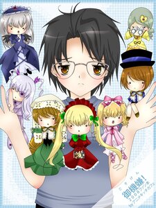 Rating: Safe Score: 0 Tags: 6+girls black_hair blonde_hair blush bonnet bow brown_hair chibi dress everyone glasses hat image multiple multiple_boys multiple_girls shinku short_hair suigintou tagme wings User: admin