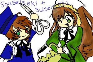 Rating: Safe Score: 0 Tags: blue_dress blush_stickers brown_hair doll dress green_dress green_eyes hat head_scarf heterochromia image long_hair long_sleeves multiple_girls pair red_eyes short_hair siblings sisters smile souseiseki suiseiseki top_hat twins watering_can white_background User: admin