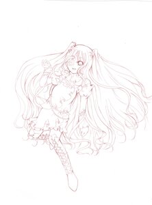 Rating: Safe Score: 0 Tags: 1girl auto_tagged boots bow choker dress hair_ornament image kirakishou knee_boots long_hair magical_girl monochrome smile solo thighhighs two_side_up very_long_hair User: admin