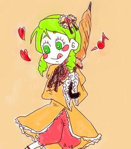 Rating: Safe Score: 0 Tags: 1girl :q eighth_note flower green_eyes green_hair heart image kanaria musical_note rose solo spoken_musical_note tongue tongue_out User: admin