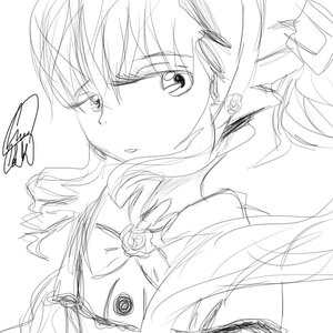 Rating: Safe Score: 0 Tags: 1girl drill_hair earrings eyelashes flower greyscale image jewelry long_hair looking_at_viewer monochrome rose shinku simple_background sketch solo twin_drills white_background User: admin