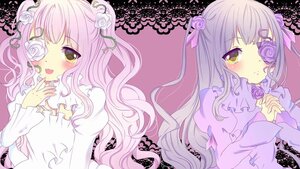 Rating: Safe Score: 0 Tags: 1girl barasuishou blush dress eyepatch flower hair_flower hair_ornament hands_together image kirakishou long_hair pair pink_flower pink_hair pink_rose purple_flower purple_rose ribbon rose thorns tongue tongue_out vines white_flower white_rose yellow_eyes User: admin