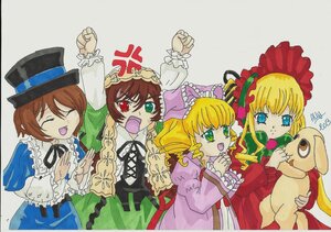 Rating: Safe Score: 0 Tags: 4girls anger_vein blonde_hair blue_eyes bonnet bow brown_hair closed_eyes dress drill_hair frills green_dress hat head_scarf heterochromia hina_ichigo image long_hair long_sleeves multiple multiple_girls open_mouth pink_bow red_eyes shinku siblings sisters souseiseki suigintou suiseiseki tagme twins very_long_hair User: admin