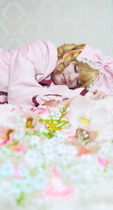 Rating: Safe Score: 0 Tags: 1girl blonde_hair blurry blurry_background blurry_foreground bow day depth_of_field dress drill_hair hinaichigo japanese_clothes kimono long_sleeves motion_blur outdoors solo wide_sleeves User: admin