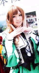 Rating: Safe Score: 0 Tags: 1girl blue_eyes blurry jewelry lace lips looking_at_viewer necklace smile solo suiseiseki User: admin