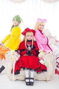 Rating: Safe Score: 0 Tags: 4girls 91076 black_footwear blonde_hair bonnet bow closed_eyes dress hair_bow hair_ribbon long_hair looking_at_viewer mary_janes multiple_cosplay multiple_girls pantyhose ribbon shoes short_hair sitting tagme white_legwear User: admin