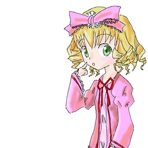 Rating: Safe Score: 0 Tags: 1girl :o bangs blonde_hair blush bow dress eyebrows_visible_through_hair frills green_eyes hair_bow hina_ichigo hinaichigo image long_sleeves looking_at_viewer pink_bow pink_dress simple_background solo upper_body white_background User: admin