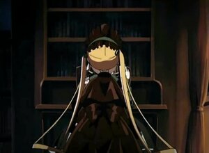 Rating: Safe Score: 0 Tags: 1girl black_dress blonde_hair bonnet dress image indoors long_hair long_sleeves railing shinku solo standing twintails window User: admin