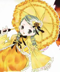 Rating: Safe Score: 0 Tags: 1girl black_umbrella blush dress drill_hair flower frills green_eyes green_hair hair_ornament holding holding_umbrella image kanaria long_sleeves open_mouth parasol red_umbrella ribbon shared_umbrella smile solo twin_drills umbrella yellow_dress User: admin