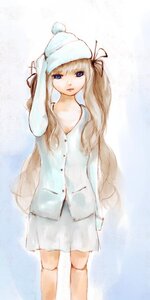 Rating: Safe Score: 0 Tags: 1girl blonde_hair blue_eyes buttons fur_hat hair_ribbon hat image long_hair long_sleeves ribbon shinku skirt solo standing twintails User: admin