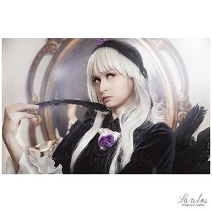Rating: Safe Score: 0 Tags: 1girl artist_name bangs closed_mouth dated flower hairband lips long_sleeves looking_at_viewer rose signature solo suigintou upper_body white_hair User: admin