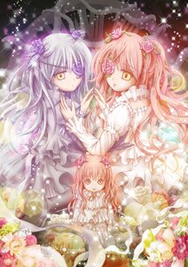 Rating: Safe Score: 0 Tags: 3girls barasuishou dress eyepatch flower frills hair_flower hair_ornament image kirakishou long_hair multiple_girls pair pink_flower pink_hair pink_rose purple_flower purple_rose red_flower ribbon rose silver_hair sparkle two_side_up ultimate_madoka white_dress yellow_eyes User: admin